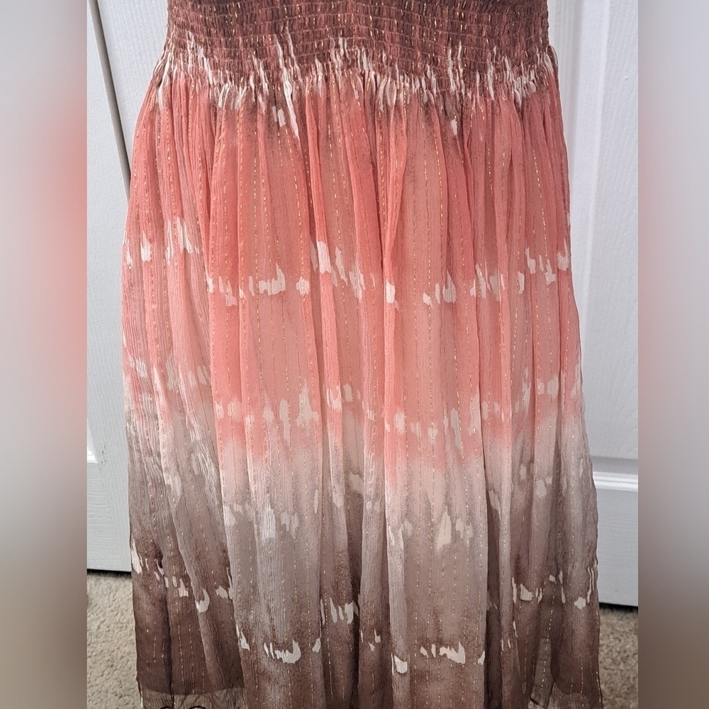 BCBGMAXAZRIA Silk Ombre Dress Size M - Picture 4 of 16